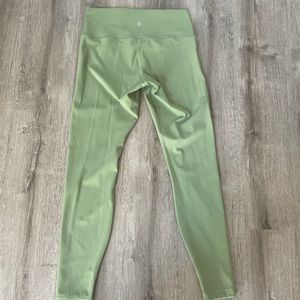 Worn once! Lululemons, green align, 28”.